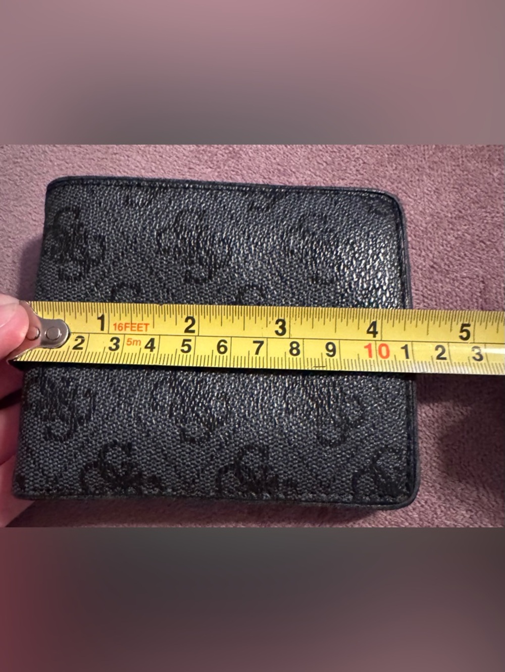 Guess Grey Textured Wallet with Subtle Monogram Pattern - Picture 13 of 14